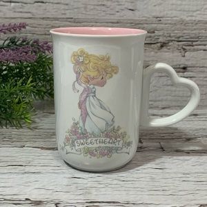 PRECIOUS MOMENTS | Vintage Sweetheart Mug Little Girl Script Collectors Cup Mug‌